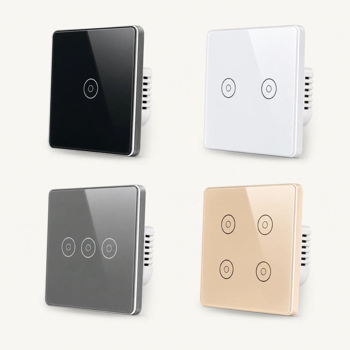 Tempered Glass Touch Switch with optional frame